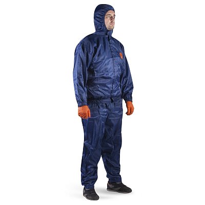 JPC76b-L Костюм (куртка + брюки) малярный синий многоразовый, пл.55 г/м², разм.L/50-52/1шт/кор.50 шт